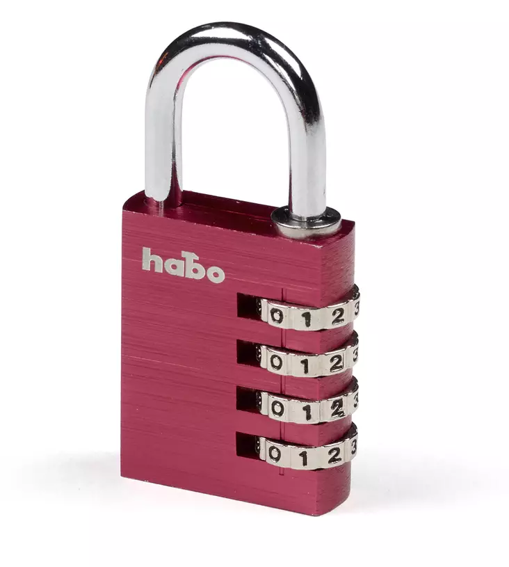 Habo 203-40 kombinationslås röd - Hänglås, reglar, gångjärn - 7317900173509 - 1