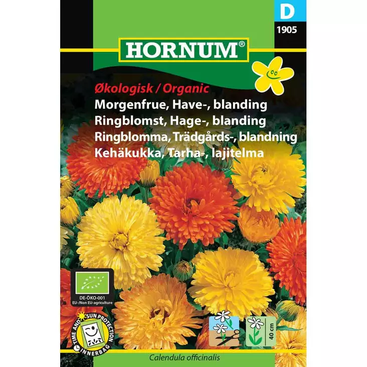 Ekologisk ringblomma blandning - Frön och sättpotatisar. - 5708787019059 - 1