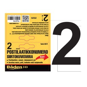 Klistretal 2 50 mm - Brevlådor och nummer - 6438152088869 - 1
