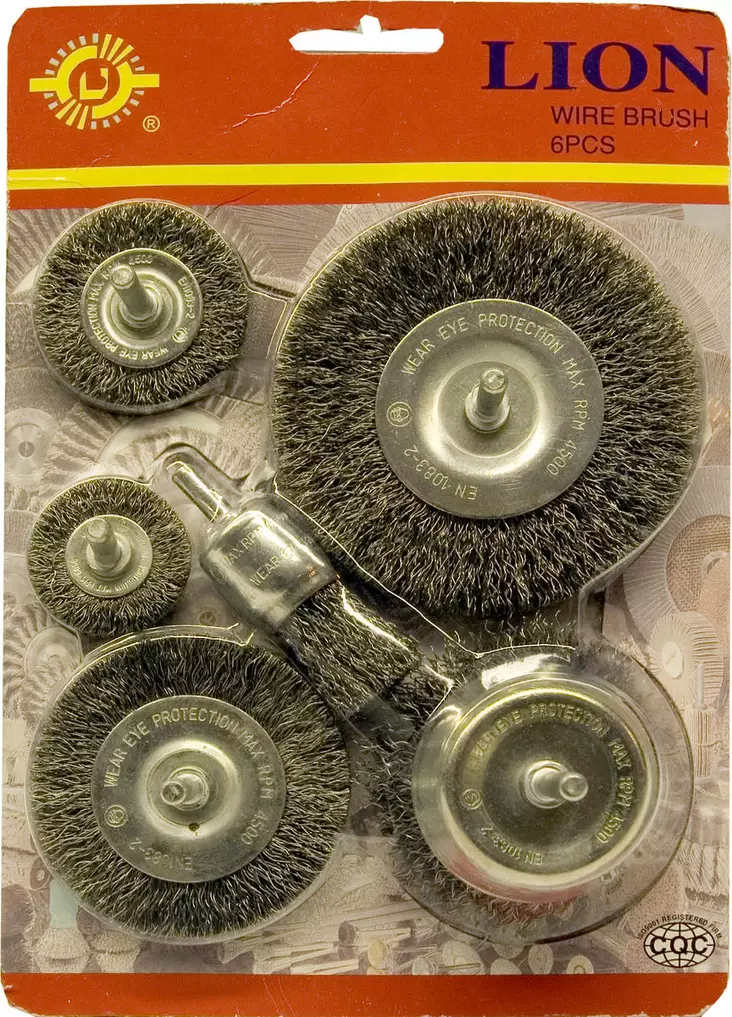 Stålsnidarborstsats 6-delar - Slipmaterial - 6438081001809 - 1