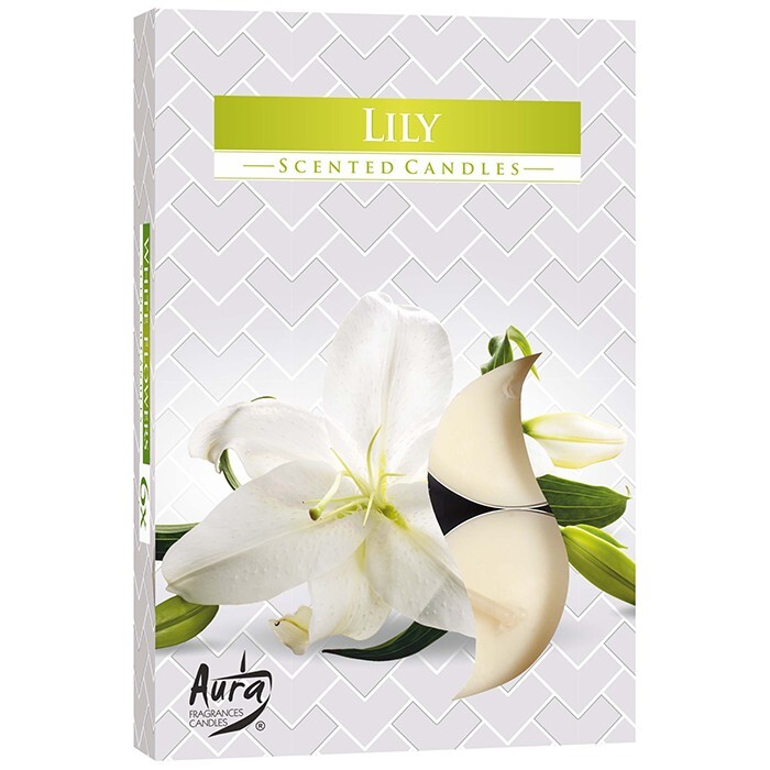 Doftvärmeljus Lilja 6 st/fp - Ljusstakar - 6410412819529 - 1