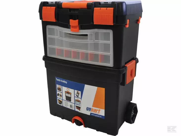 Verktygsvagn GoPart- mått 450x260x620mm- vikt ca 6 kg- dragbar - Verktygssatser - 5700036741049 - 1