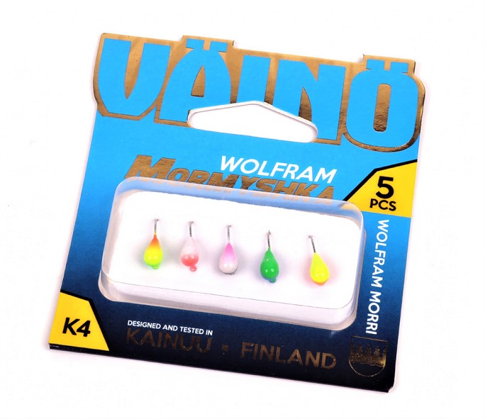 Väinö Drop #4 5-pack superfärger - Mormyskor och färgkrokar - 6438212101439 - 1