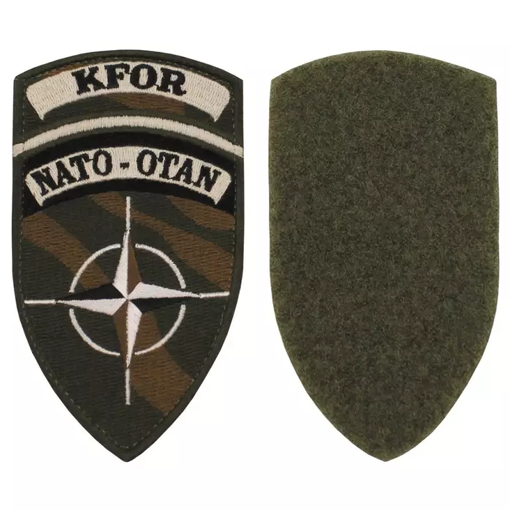 KFOR Nato Velcro-märke, grön - Överlevnadsprodukter - 4044633183019 - 1