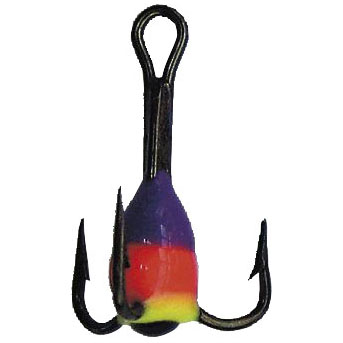 Wiggler färgkrok lila/röd #3 - Mormyskor och färgkrokar - 7340010310649 - 1