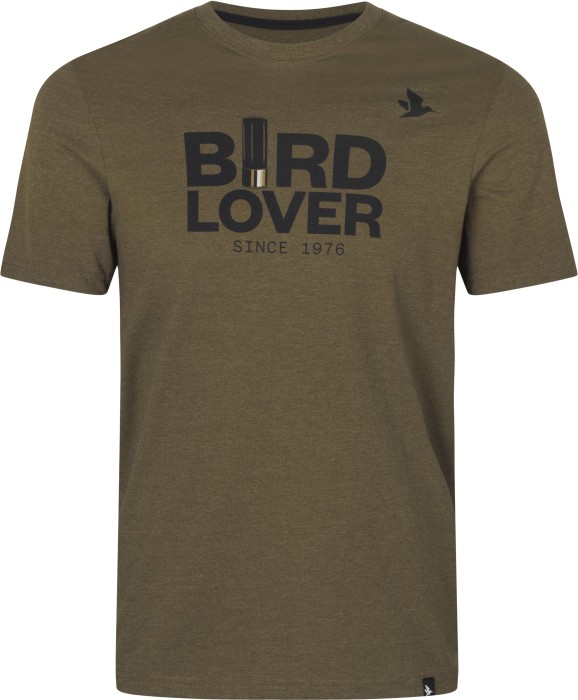 Seeland Bird Lover t-shirt Mörk olivgrön melange - Friluftskläder - 5714733651709 - 1