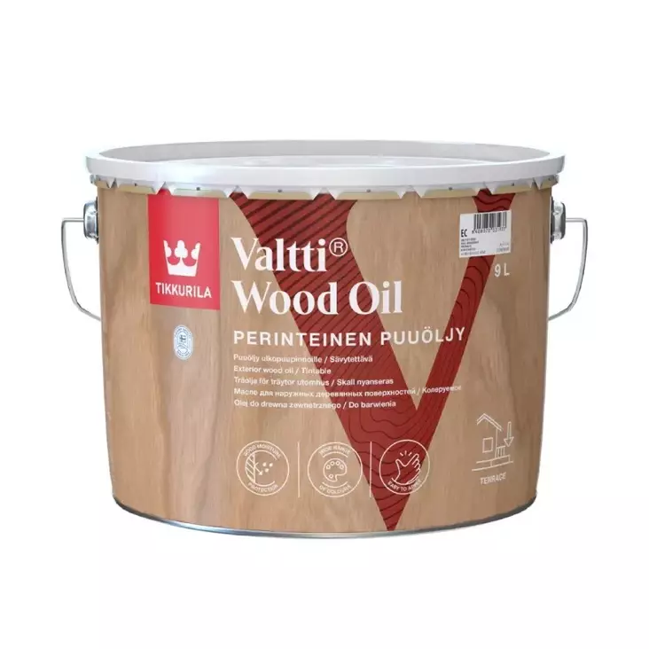 Tikkurila Valtti Wood Oil träolja, färdig för färgsättning - Oljor, vaxer, impregneringar - 6408070031919 - 1
