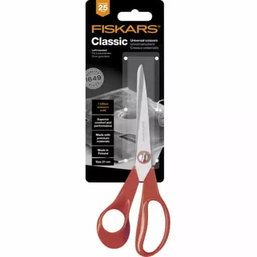 Fiskars Classic vänsterhänta universalsax - Knivar, saxar, skärare - 6411501985019 - 1