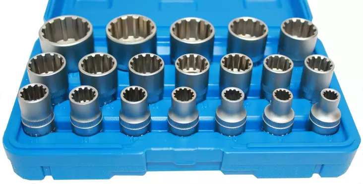 Multilock uttagsverktygssats 19-delar, 1/2", 8-32 mm - Hylsor och satsar - 6430032153049 - 1