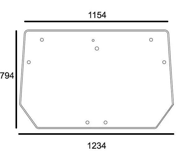 Bakruta, övre (Deutz-Fahr 168502010) - Hytt och kaross - 8719774821279 - 1