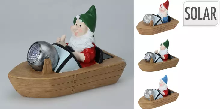 Solcellsdriven trädgårdstomte - Trädgårdsskulpturer, dekorationer - 8720573985079 - 1