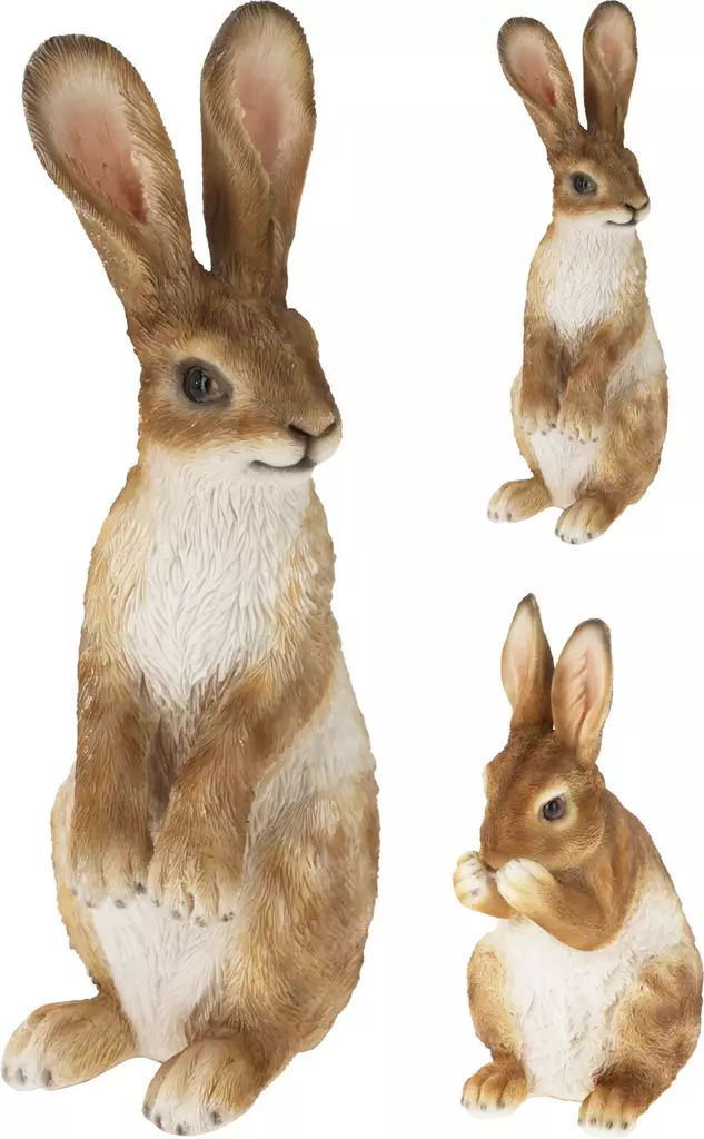 Stående hare - Trädgårdsskulpturer, dekorationer - 8721037370769 - 1