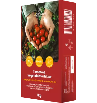 Agronom Tomat- och grönsaks gödningsmedel 1 kg - Jord och gödselmedel - 4770168911529 - 1