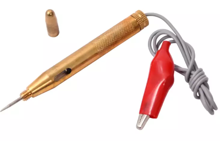 Bilstartspenna Messing 6-12-24V Skyddstopp - Bilbelysning och elektriska tillbehör - 6438152000519 - 1