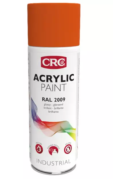 CRC Akrylfärg RAL 2009 Trafikorange - Sprayfärger - 5412386069949 - 1