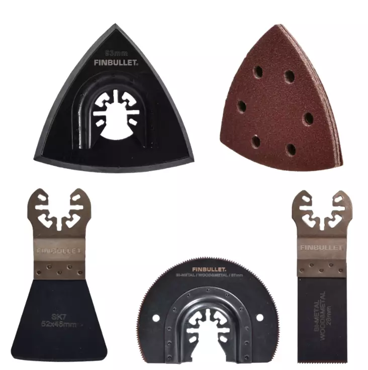 Finbullet Multiverktygssats i stål 10 delar - Andra skärverktyg - 6438152033289 - 1