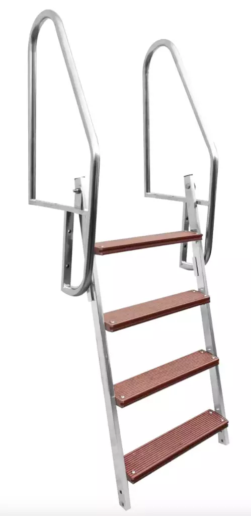 Fällbara bryggstegar 4 steg - Andra båttillbehör - 6418536027059 - 1