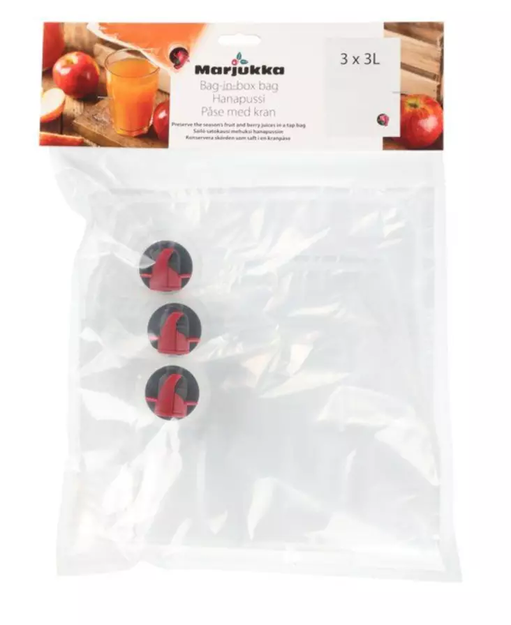 Marjukka Påse 3 liter 3 st/fp - Bärplockning och konservering - 6410413052529 - 1