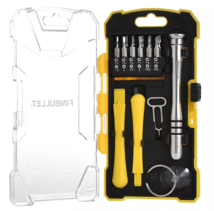 Reparationssats för mobila enheter 17-delars - Precision skruvmejslar - 6438152011669 - 1