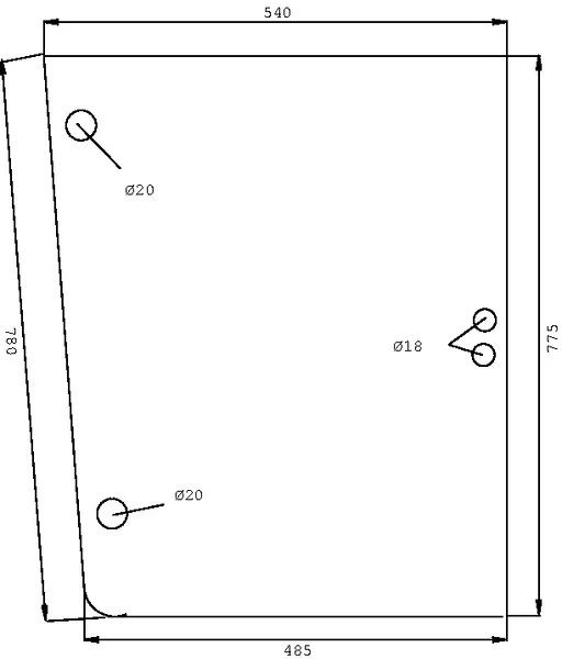 Sidochassi (Deutz-Fahr 0077337010) - Hytt och kaross - 8716106711819 - 1