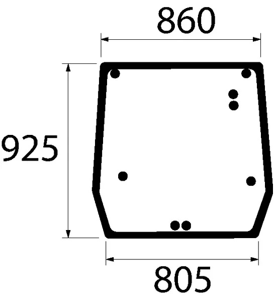 Bakglas, övre (CNH 5089562) - Hytt och kaross - 3660980064149 - 1