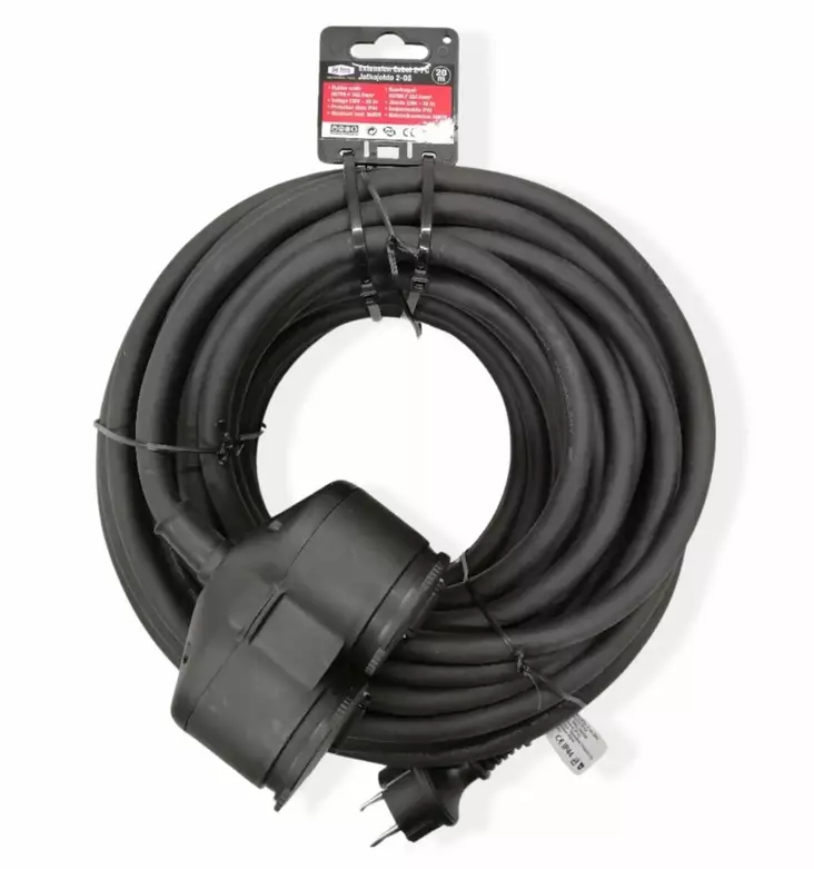 Tamo förlängningssladd 2-delad 20 m - Förlängningssladdar - 6420613777979 - 1