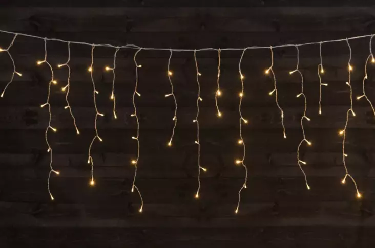 Ljusslinga istapp 400 LED varmvit - Stämningsbelysning - 6410416596099 - 1