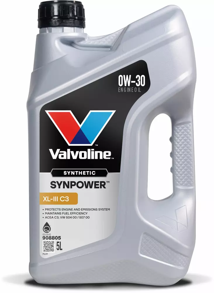 Valvoline Synpower XL-III C3 0W-30 motorolja 5 l - Motoroljor - 8710941018249 - 1