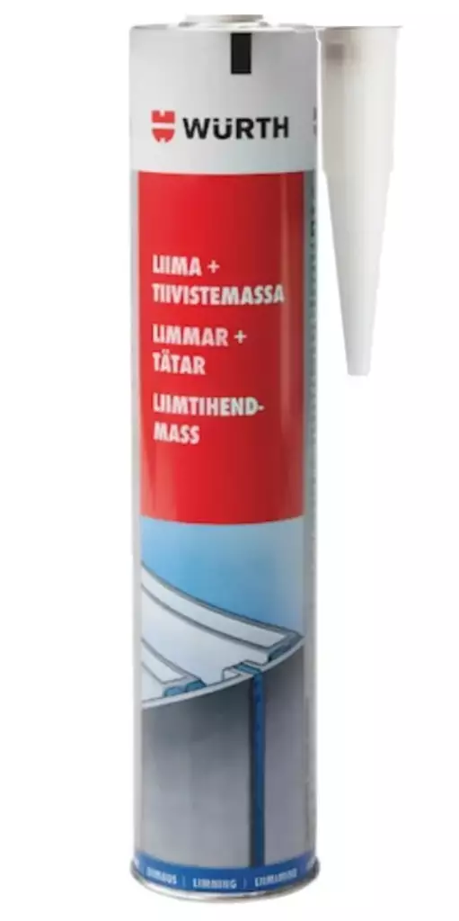 Wurth WMAX grå 310 ml lim- och tätmassa - Silikoner, monteringslim - 4053479588759 - 1