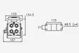 Snabbkoppling Multifaster P506 4 x 3/8" (1/2" gänga; maskindel) - Hydraulik - 2P506412GMC - 3