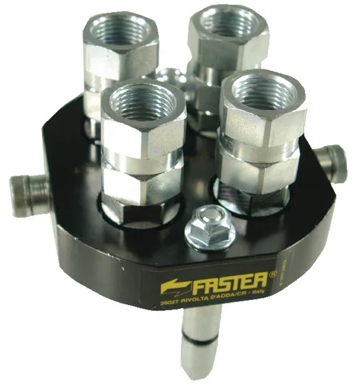 Snabbkoppling Multifaster P506 4 x 3/8" (1/2" gänga; maskindel) - Hydraulik - 2P506412GMC - 1