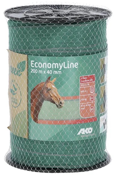 Stängselremsa AKO EconomyLine 40 mm 200 m - Stängselband och -trådar - 442812RE - 1