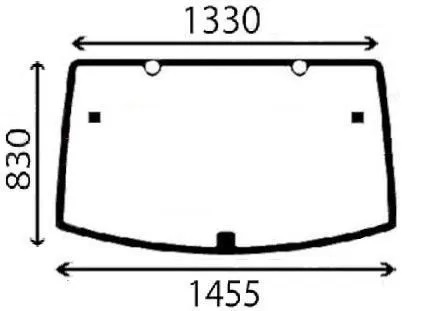 Bakruta (JD AL212195) - Hytt och karosseri - AL212195N - 1