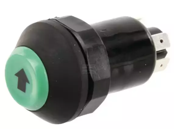 Tryckknapp för lyft och sänkning, rund, grön - Elsystem - 11245170PN - 1