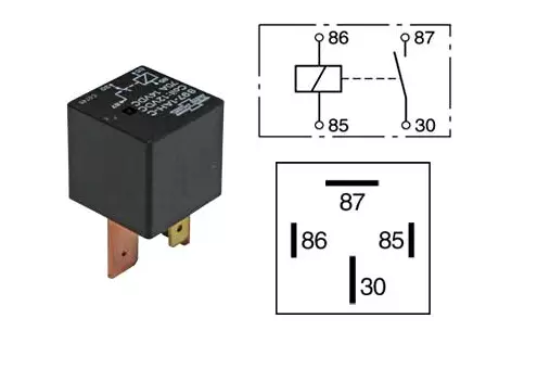 Tehorelä 12V 70A 4-pol - Bilbelysning och elektriska tillbehör - 22200111N - 1